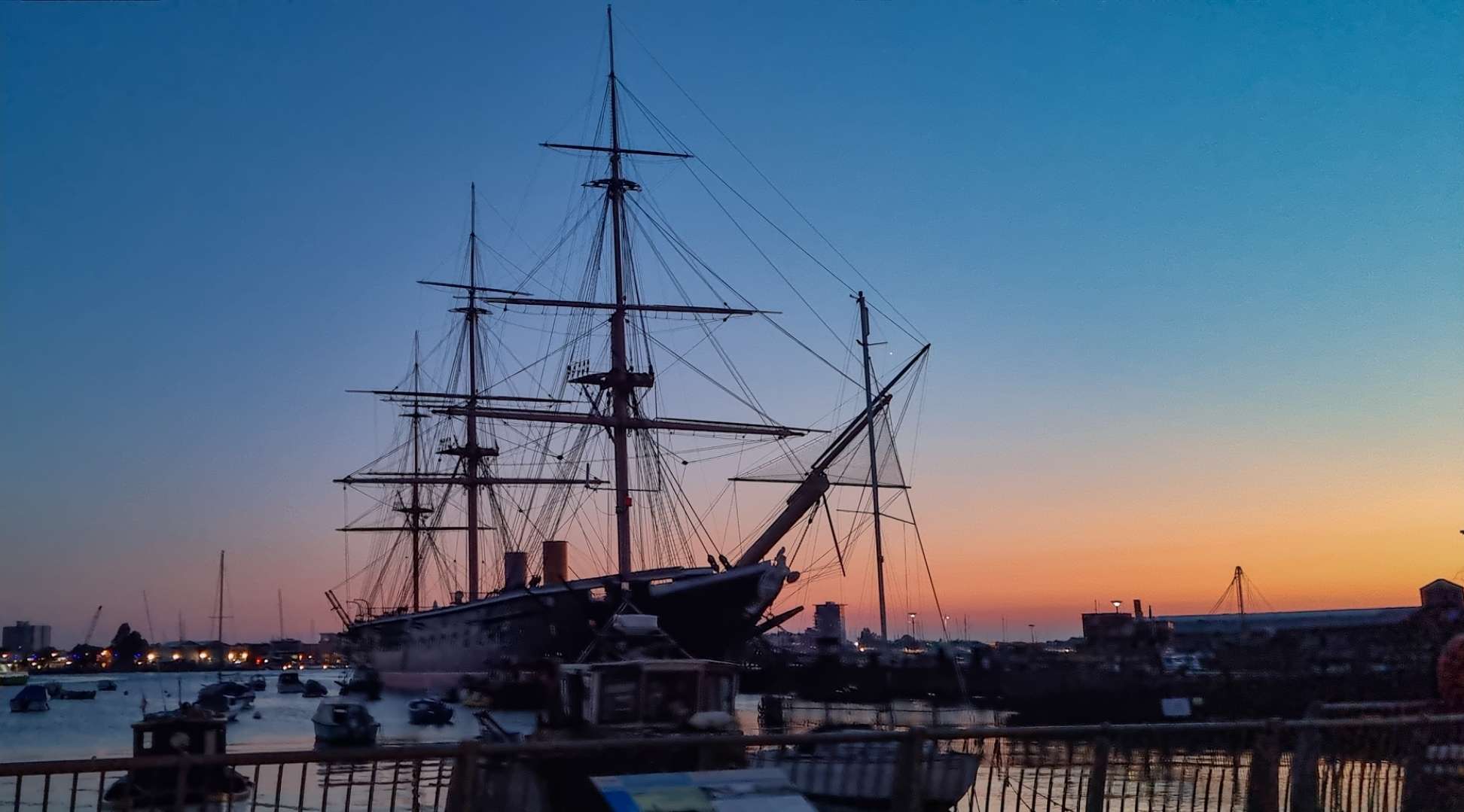 HMS Warrior at #sunset…